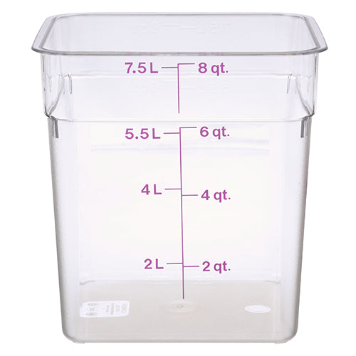 Allergen-Free Storage 8 Qt CamSquare Container 8SFSCW-441 for Cambro CAM8SFSCW-441