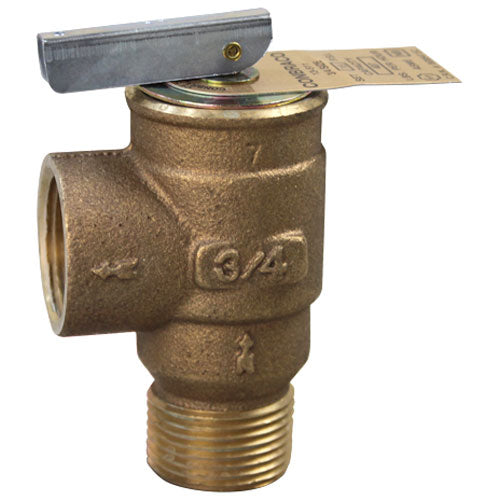 SAFETY RELIEF VALVE 15 PSI 3/4 NPT BRASS 102297 for groen GRO102297