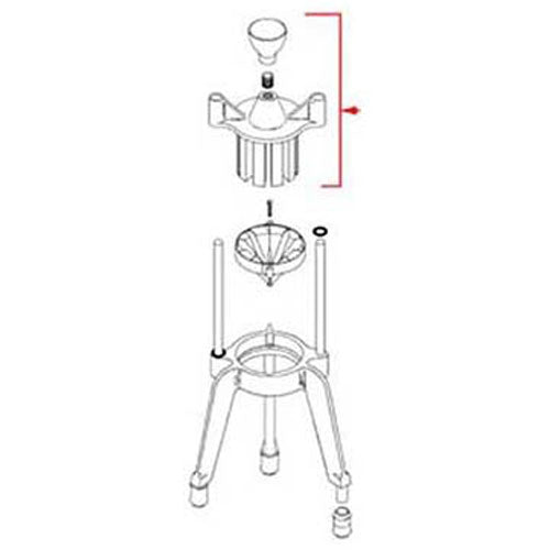 HEAD 6 SECTION WITH KNOB 2322 for Vollrath/Idea-Medalie  2322