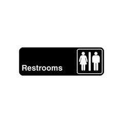 Rest Rooms Sign 3 inches x 9 inches for Traex 4517