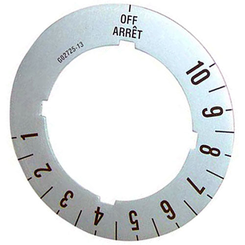 Knob Insert Overlay Off-1-10 1314123 for Garland  1314123