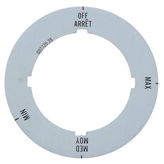 DIAL INSERT OFF-MAX-MED-MIN for Garland 1314103