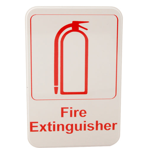 SIGN FIRE EXTINGUISHER 6X9 5618 for Traex  5618