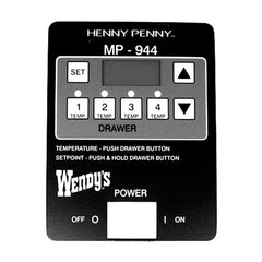 Decal for Control Pan Power 5.5 x 4 x 0.25 51464 for Henny Penny HEN51464