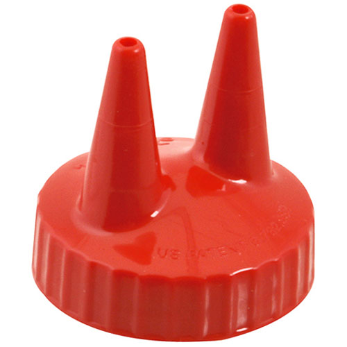 Ketchup Lid Double Tip Red 2200-02 for Vollrath/Idea-Medalie