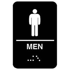 SIGN MENS BRAILLE 6X9 for Traex 5635