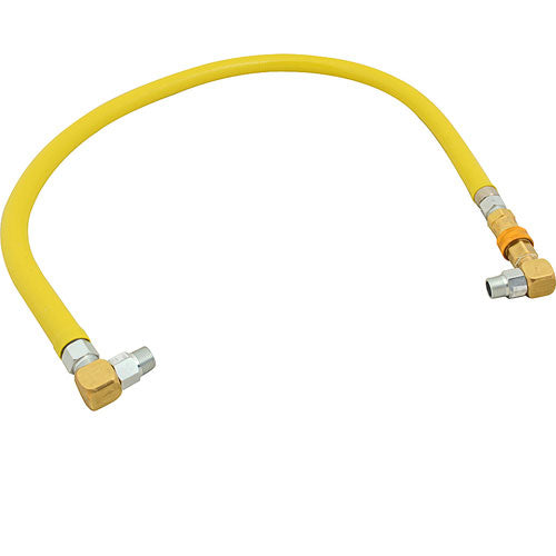 GAS HOSE FLEXCTD 1/2 X 48 W/90 for T&S Brass  HG-4C-48S