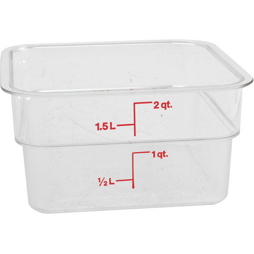 CONTAINER SQ CLEAR 2QT 2SFSCW for Cambro