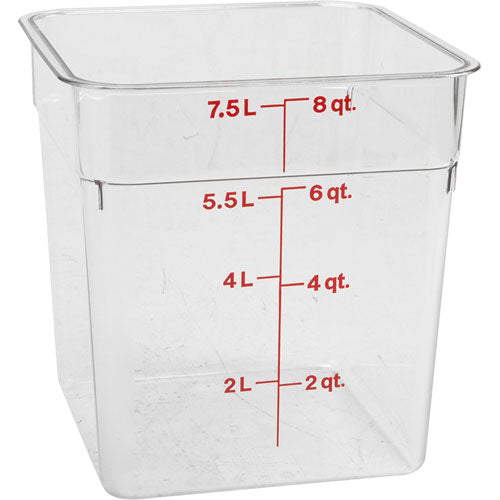 Container Square Clear 8QT 8SFSCW for Cambro CAM8SFSCW