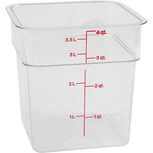 CONTAINER SQ CLEAR 4QT for Cambro 4SFSCW