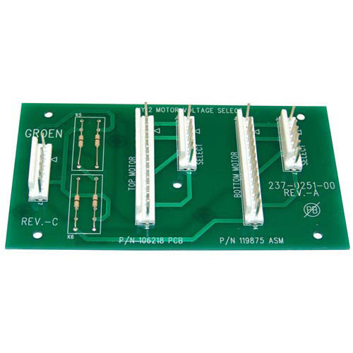 Control Board Voltage 6.35 inches 119875 for Groen  119875