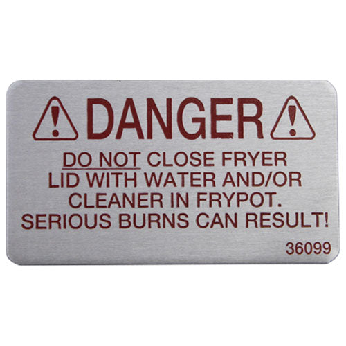 LABEL DANGER 2.5 INCHES FOR HENNY PENNY HEN36099