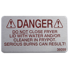 LABEL DANGER 2.5 INCHES FOR HENNY PENNY HEN36099