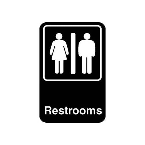 Restrooms Sign 6X9 5617 for Traex TRX5617