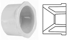 SPEARS 437248 Reducing Bushing, Spigot x Slip White PVC Schedule 40