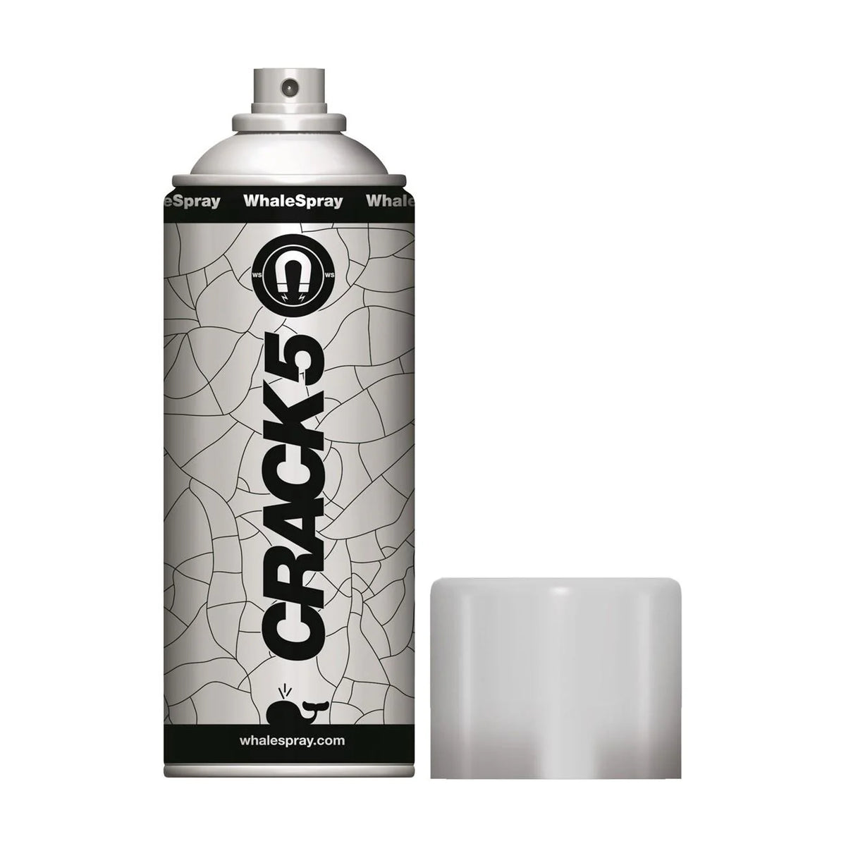 WhaleSpray 1826S0020 Crack 5 NDT Contrast Lacquer Magnetic 10oz Aerosol, 12/CS