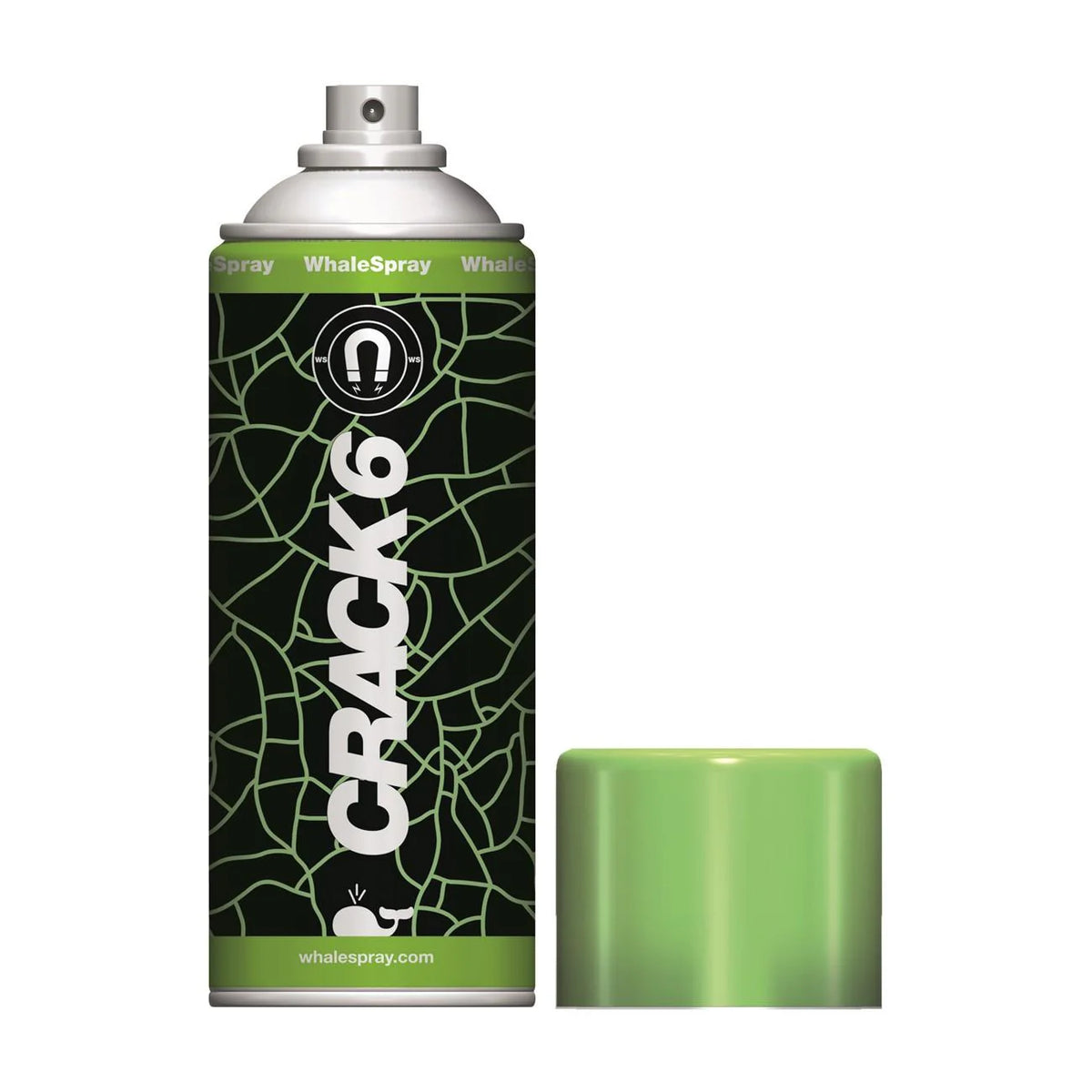 WhaleSpray 1827S0020 Crack 6 NDT Fluorescent Magnetic Particles 10.08oz Aerosol Spray - 12/Case