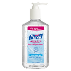 Gojo 3659-12 Purell Advanced Hand Sanitizer Gel 12 fl oz Pump Bottle