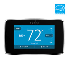 Emerson 1F95U-42WFB Black Sensi Smart Stat Wi-Fi Programmable Thermostat 4H/2C