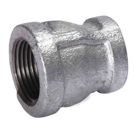 B&K 511-353 Reducing Pipe Coupling, 1 x 1/2 in, NPT, 150 lb, Malleable Iron, Galvanized