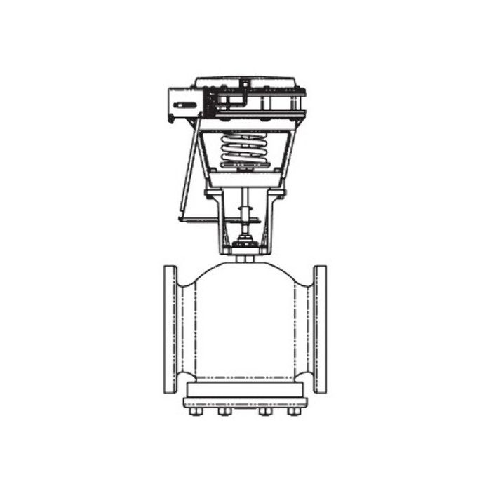 5"FLGD N/O, 240CV W/POSITIONER