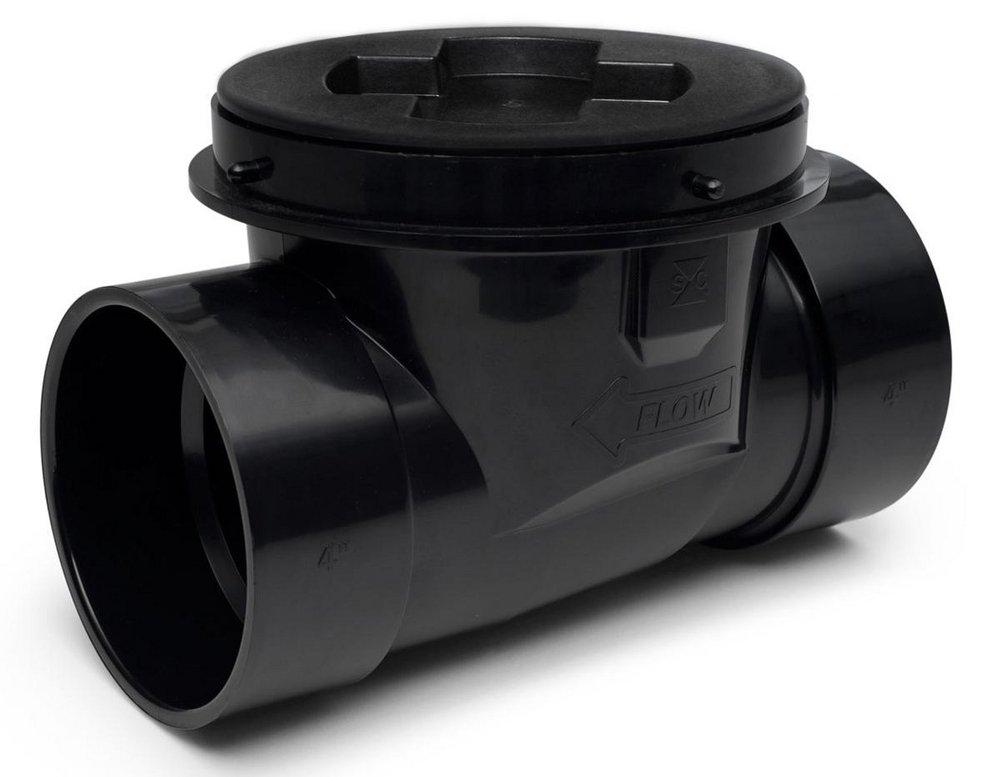 Sioux Chief 869-S4A 4 in ABS Solvent Weld Backwater Valve