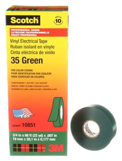 3M 35-GREEN-3/4X66FT Electrical Tape