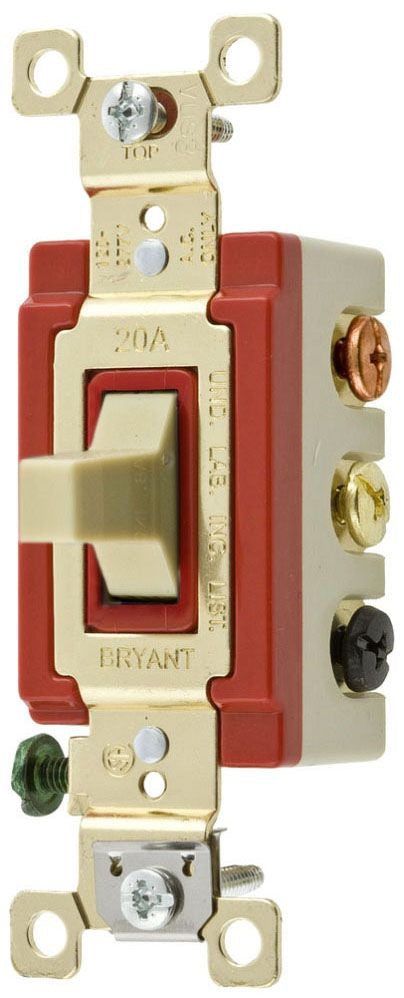 Bryant 4925I Double Throw AC Toggle Switch 20A 120/277V AC Replacement MPN