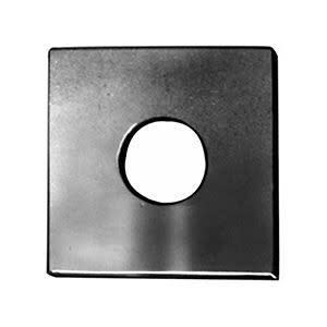 Chance 6812 Washer 2 in Square Flat Galvanized Steel 11/16 in Diameter Hole Compatible with 5/8 in Bolt