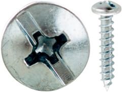 CULLY 19025J 10 x 1-1/2 Sheet Metal Screws Pan Head Combo Phillips/Slotted Zinc Plated Jar