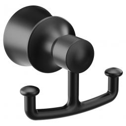 Creative Specialties YB2103BL Moen Dartmoor Matte Black Double Robe Hook