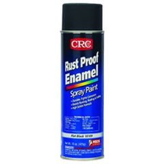 CRC Industries 18109 Rust Proof Enamel Spray Paint-Flat Black 15 Wt Oz