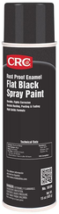 CRC Industries 18109 Rust Proof Enamel Spray Paint-Flat Black 15 Wt Oz