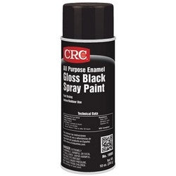 CRC Industries 18005 All Purpose Enamel Spray Paint-Gloss Black 10 Wt Oz