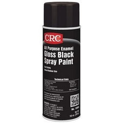 CRC Industries 18005 All Purpose Enamel Spray Paint-Gloss Black 10 Wt Oz