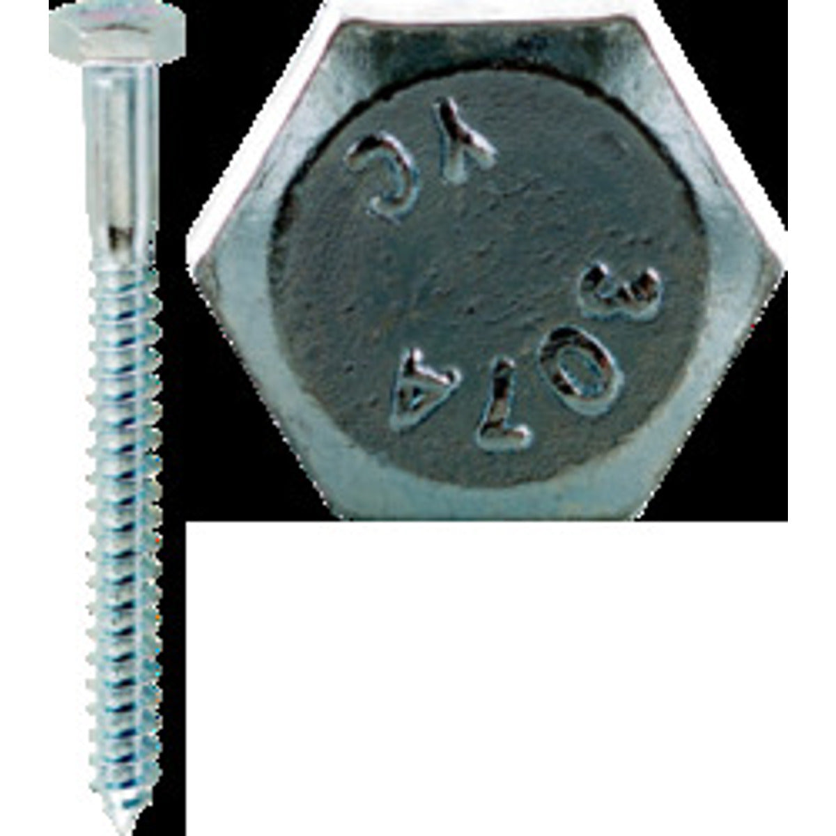 CULLY 57064J 1/4 x 4 Lag Screw, Hex Head, Zinc Plated, Jar