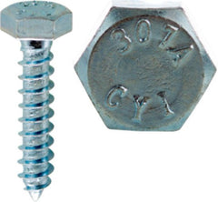 CULLY 57032J 1/4 x 2 Lag Screw, Hex Head, Zinc Plated, Jar