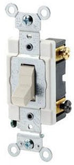 Leviton CSB3-15T 3-Way AC Quiet Switch 15 Amp 120/277 Volt Grounding Light Almond