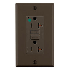 Leviton GFNT2-HG SmartlockPro Slim Self-Test GFCI Receptacle 20 Amp 125 Volt Extra-Heavy Duty Hospital Grade