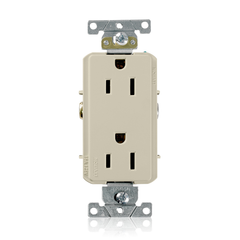 Leviton 16252-I Duplex Receptacle 15 Amp 125 Volt NEMA 5-15R