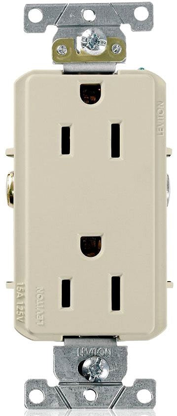 Leviton 16252-I Duplex Receptacle 15 Amp 125 Volt NEMA 5-15R