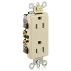 Leviton 16252-I Duplex Receptacle 15 Amp 125 Volt NEMA 5-15R