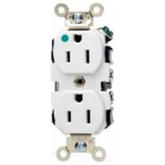 Leviton 8200-W 15Amp 125Volt Extra Heavy-Duty Hospital Grade Duplex Receptacle NEMA 5-15R