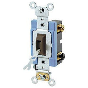 Leviton 1203-2L 15 Amp 120/277 Volt Toggle Locking 3-Way AC Quiet Switch