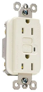 Pass & Seymour 1595LA Trademaster GFCI Receptacle 15A 125V Light Almond