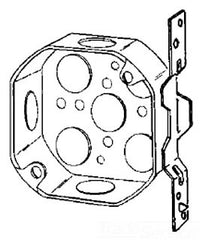 O-Z/Gedney 4OVB-1/2 Octagon Box 15.5 Cu Inch 4 Inch 1/2 KO