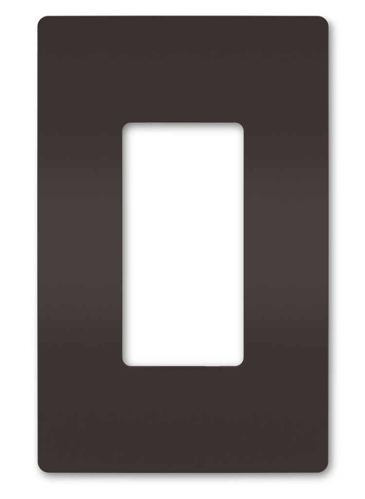 Pass Seymour RWP26 Radiant Screwless Wall Plate 1G Brown