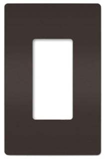 Pass Seymour RWP26 Radiant Screwless Wall Plate 1G Brown