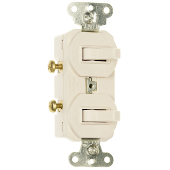 Pass & Seymour 696LA Combination Switch 15 Amps 120/277V - Single Pole, Three-way