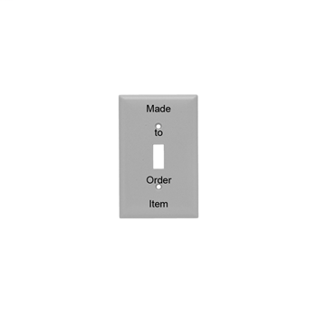 Pass & Seymour SSN11 1-Gang 1-Toggle Switch Smooth Brushed Stainless Steel Narrow Wallplate